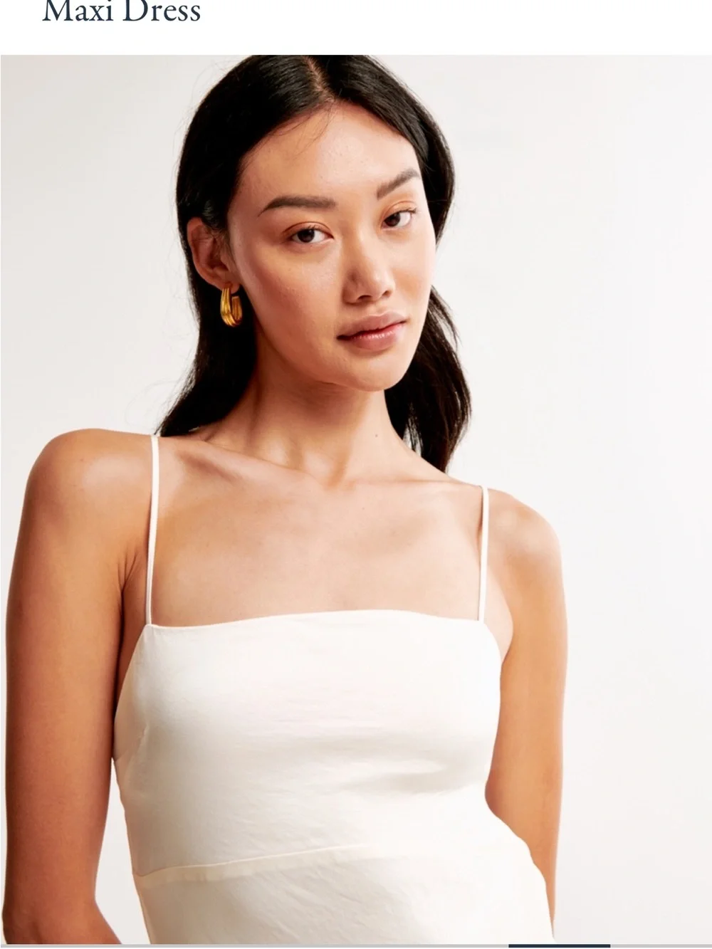 The A&F Julia Slip Cowl Back-Bow Maxi Dress